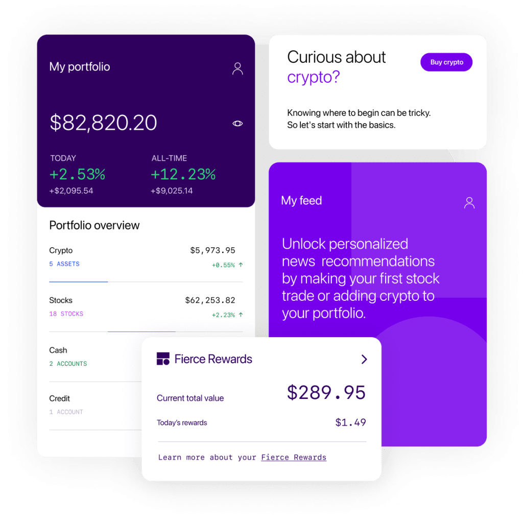 Credit Card and Credit Card App Home Screen and Purchase Rewards of AAPL and Bitcoin